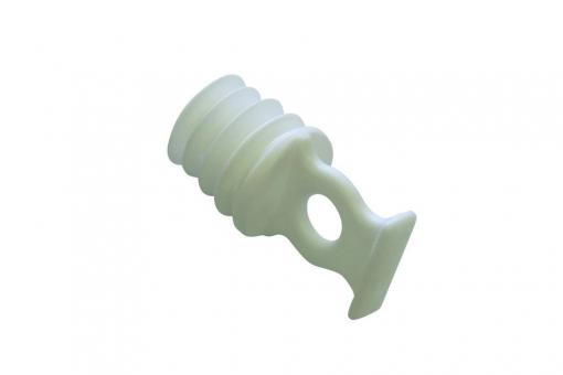 GARDINIA Schraubfeststeller für Vorhangschiene - Ø 9 - 11 mm - 10 Stück - Weiß