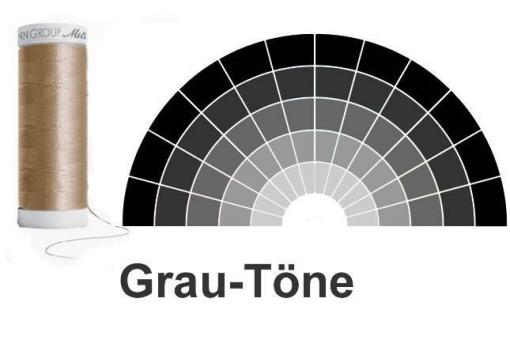Nähgarn Amann Seralon - 200m Rolle - Grautöne