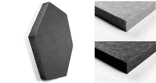 Akustikpaneel Blue Fiber - Hexagon 25