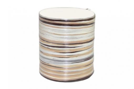 Bast-Geschenkband - matt - Multicolor - 2 mm, 50 m Rolle