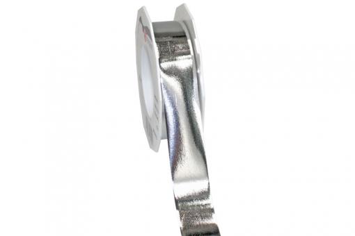Metallicband - 25 mm -  25 m-Rolle - Silber