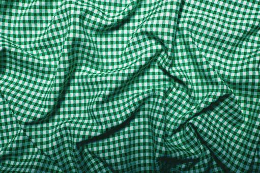 Vichy-Karo - reine Baumwolle - Tannengrün