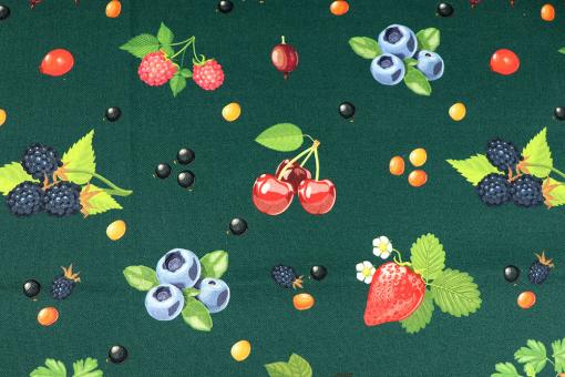 Baumwollstoff - Garten-Beeren