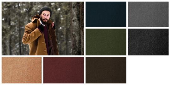 Lodenmix-Stoff - Uni