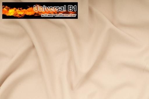 Universal Stoff B1 - schwer entflammbar - Beige - 2,0 Meter