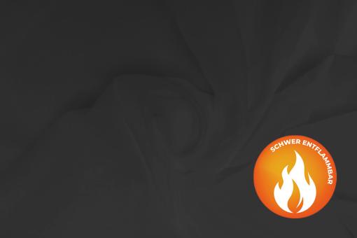 Baumwolle leicht B1 - Schleiernessel - 520 cm - Schwarz