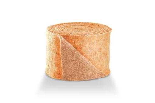 Wollfilz - 15 cm breit - 5/6 mm - 2 farbig - 5 Meter-Rolle