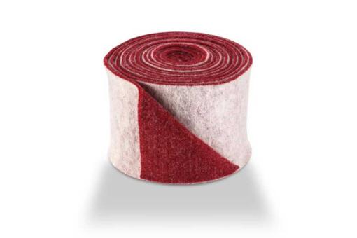 Wollfilz - 15 cm breit - 5/6 mm - 2 farbig - 5 Meter-Rolle