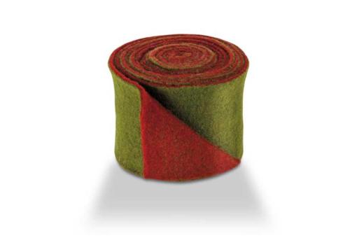 Wollfilz - 15 cm breit - 5/6 mm - 2 farbig - 5 Meter-Rolle