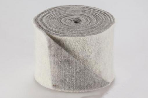 Wollfilz - 15 cm breit - 5/6 mm - 2 farbig - 5 Meter-Rolle