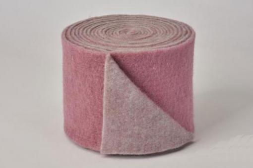 Wollfilz - 15 cm breit - 5/6 mm - 2 farbig - 5 Meter-Rolle