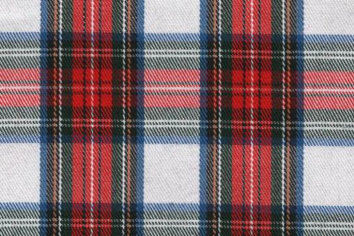 Schottenkaro Sherwood - Weiß/Rot
