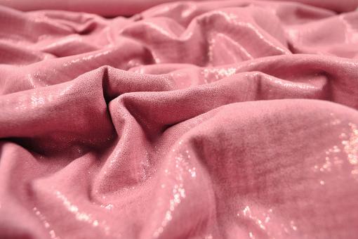 Double Gauze - Glitzer - Altrosa