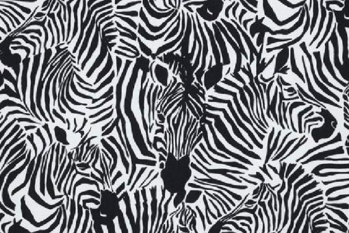 Viskosestoff mit Zebra-Muster