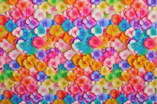 Viskosestoff 3D - Blütenmeer