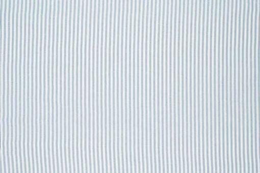 Leinen-Look - Luftige Streifen - Himmelblau