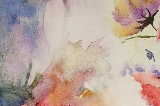 Viskosestoff - Aquarellgarten