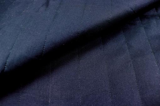 Baumwoll-Stepper wattiert - Nachtblau