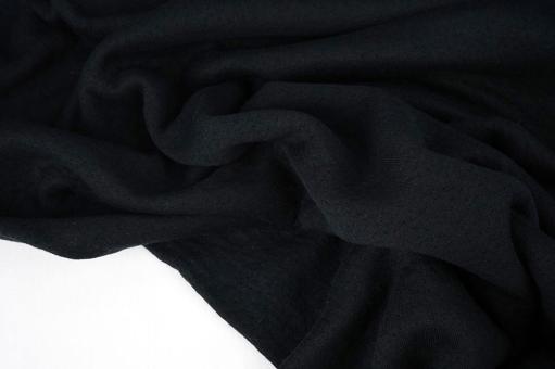 Musselin-Baumwolljersey - Schwarz