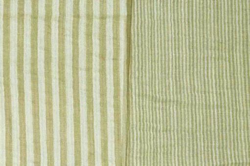 Musselin Doubleface - Streifen - Salbei