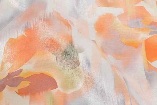 Viskose-Glanz - Faded Flower
