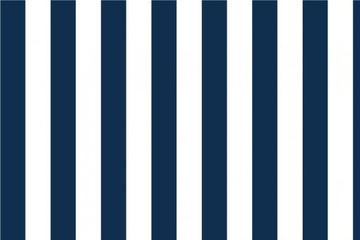 Blackout - Blockstreifen 6 cm - Nachtblau/Weiß  - 3,0 Meter