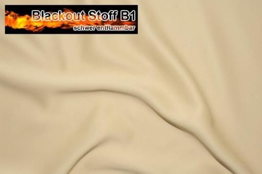 Blackout-Stoff schwer entflammbar - 280 cm - Beige - 3,0 Meter