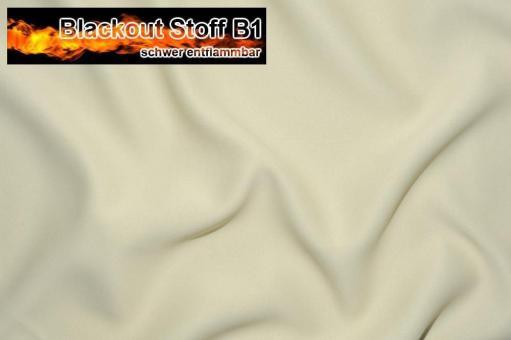 Blackout Stoff B1 - Creme - 2,0 Meter