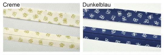 Schrägband Schmetterling - 2/4 cm breit - Meterware