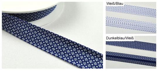 Schrägband - Mini-Blüten - 2/4 cm breit - Meterware