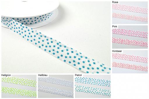 Farbtafel mit Motiv-Schrägbändern in verschiedenen Farben
