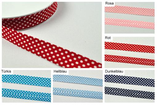 Farbtafel mit gepunkteten Schrägbändern in verschiedenen Farben