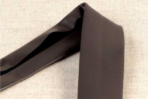 Kunstleder-Schrägband - Shiny Brown