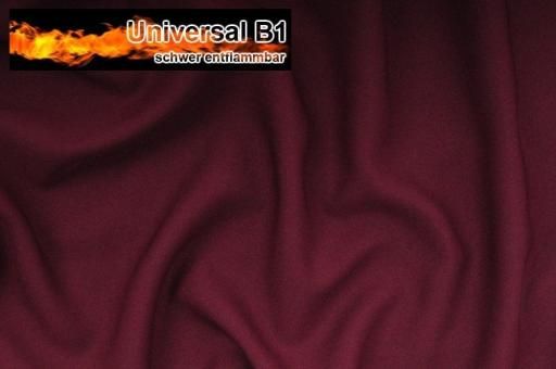 Universal Stoff B1 - schwer entflammbar - Bordeaux - 2,0 Meter