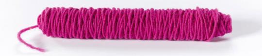 Wollkordel gefilzt - 5 mm - Jute Kern - 55 Meter Rolle