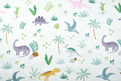 Baumwoll-Popeline - Urzeit-Saurier - 1,0 Meter