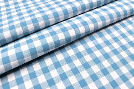 Baumwollstoff Vichy-Karo - 1 cm - Alpenluft