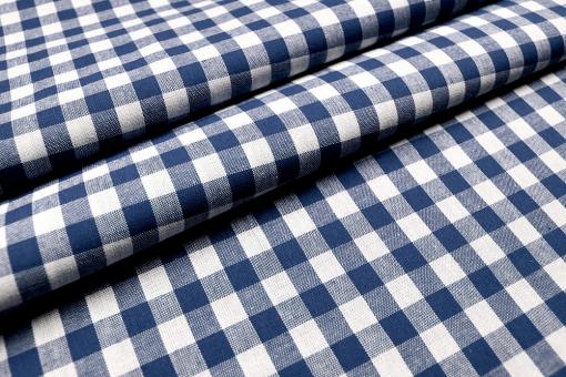Baumwollstoff Vichy-Karo - 1 cm - Alpenluft