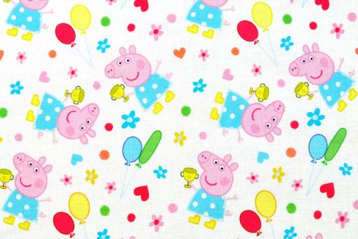 Baumwoll-Dekostoff - Peppa Pig©