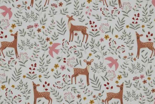 Baumwollstoff - Waldtier-Liebe