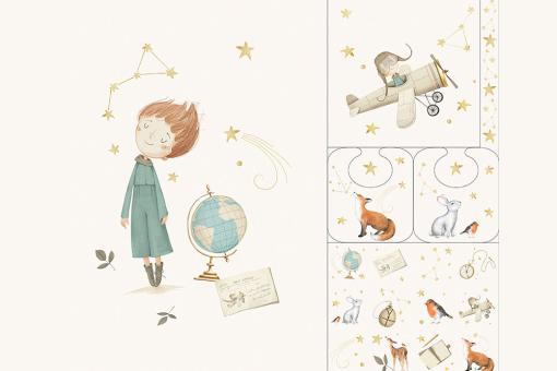 Baumwoll-Panel - Kleiner Prinz