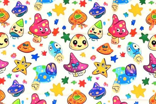 Baumwollstoff Digital - Monsterparty