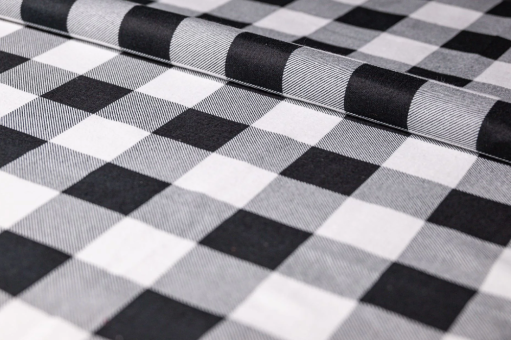 Baumwollflanell - Schwarz & Weiß