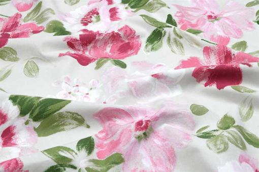 Baumwoll-Dekostoff - Rosy