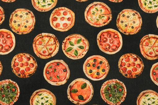 Baumwollstoff - Pizza