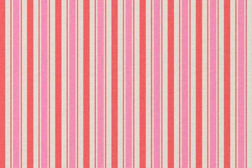 Baumwollstoff - Streifen - Rot/Pink