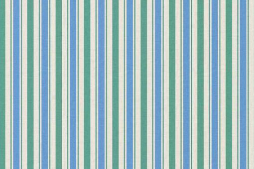 Baumwollstoff - Streifen - Blau/Grün