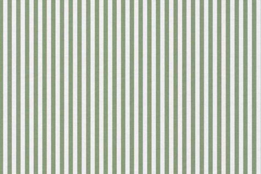 Baumwollstoff - Streifen - Weiß/Grün