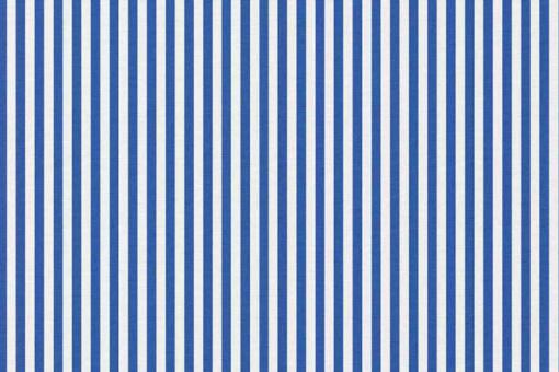 Baumwollstoff - Streifen - Weiß/Blau