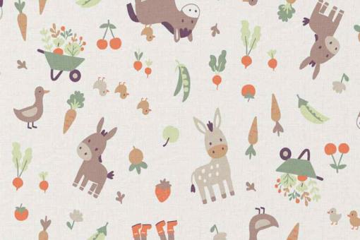 Baumwollstoff - Esel Harri